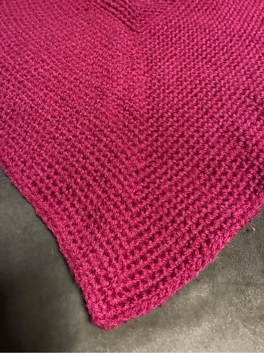 Handmade Heart-Shaped rug red